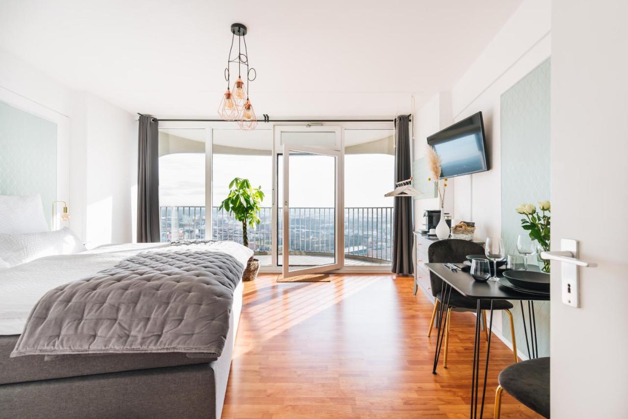 Great City View I 26 Floor I Netflix And Boxspringbed اوغسبورغ المظهر الخارجي الصورة